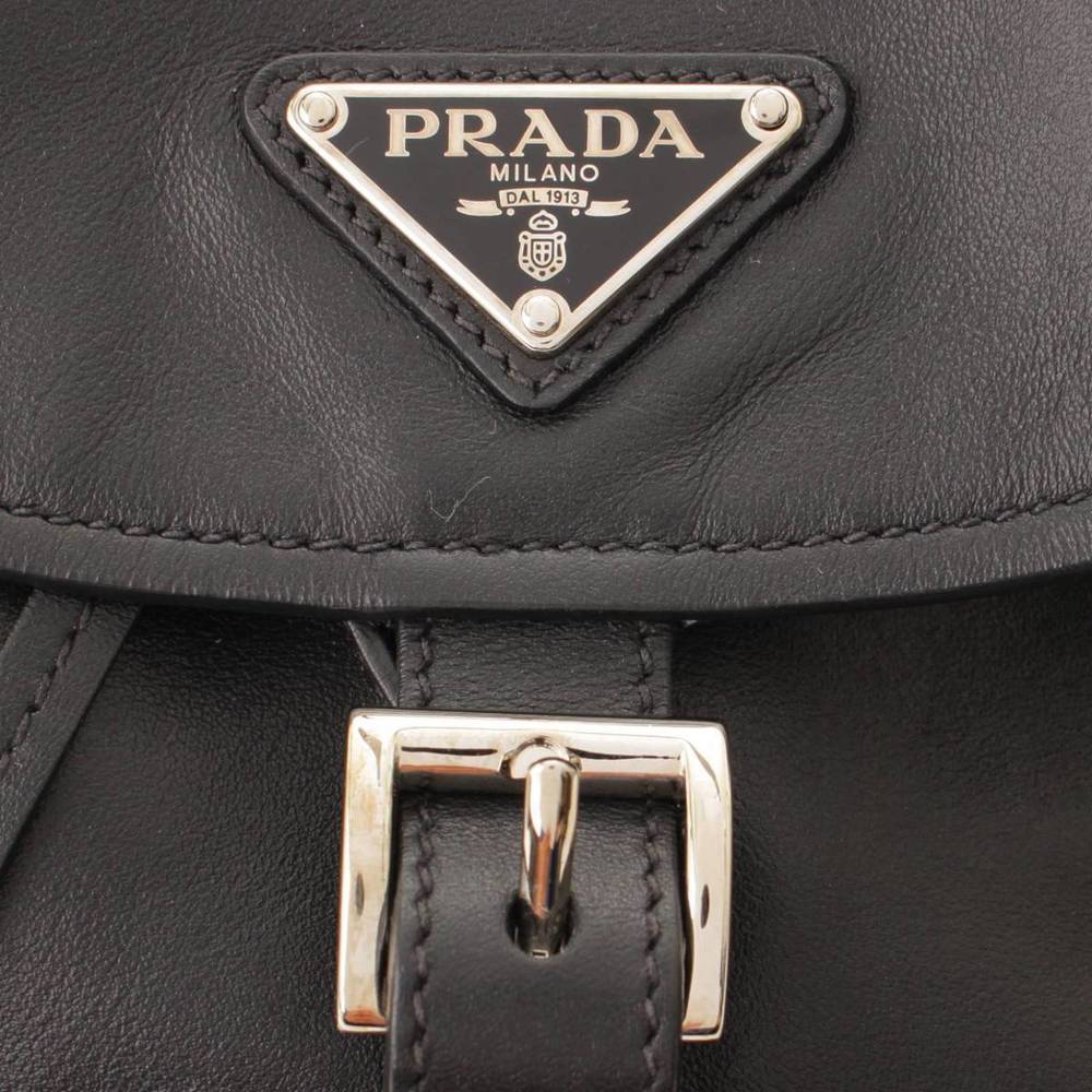 Prada All Triangle Black Backpack - image 7